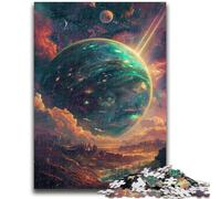 Puzzle 1000 pièces pour Adultes et Adolescents Planète colorée pour Les 14 Ans et Plus Difficile à réaliser, mais Amusant et Humoristique Superbes Cadeaux et Jouets 38x26cm