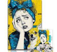 Puzzle 1000 pièces pour Adultes et Adolescents, Pop Art, Femmes, Aide Le Cerveau à exercer, Jouets addictifs pour cultiver la Patience, décoration Murale (38x26cm)