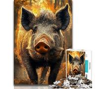 Puzzle 1000 pièces pour Adultes et Adolescents Porc-épic 1000 pièces pour Adolescents,Jeux d'activités familiales stimulants,Jouet de Bricolage pour décoration Murale de la Maison,Cadeaux (75x50cm)