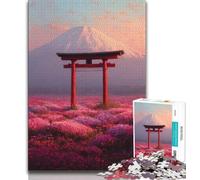 Puzzle 1000 pièces pour Adultes et Adolescents Porte Torii mystérieuse, décoration Murale Artistique et idée Cadeau d'anniversaire pour Amis, Bureau à Domicile (Taille 75x50cm)