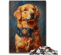 Puzzle 1000 pièces pour Adultes et Adolescents Portrait de Golden Retriever 1000 pièces pour Adolescents, idéal comme Cadeau pour Toute la Famille à partir de 14 Ans (38x26cm)