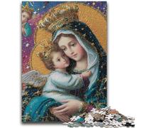 Puzzle 1000 pièces pour Adultes et Adolescents Portrait de Marie la Mère Jeu Stimulant et Jeu en Famille Une œuvre d'art pour Les 14 Ans 50x75cm