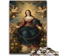 Puzzle 1000 pièces pour Adultes et Adolescents Portrait de Marie la Mère Jouet éducatif d'apprentissage Idéal comme Cadeau pour Toute la Famille 26x38cm