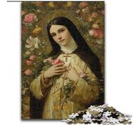 Puzzle 1000 pièces pour Adultes et Adolescents Portrait de Marie la Mère, Jouets et Jeux éducatifs pour Adultes et Adolescents (Taille 50x75cm)