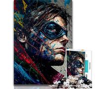 Puzzle 1000 pièces pour Adultes et Adolescents, Portrait d'un héros, décoration Murale Artistique et idée Cadeau d'anniversaire pour Amis, Bureau à Domicile (Taille 38x26cm)
