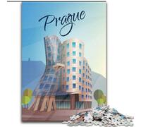 Puzzle 1000 pièces pour Adultes et Adolescents Prague, Jeux éducatifs et décoration d'intérieur, idéal comme Cadeau pour Toute la Famille 50x75cm