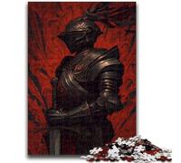 Puzzle 1000 pièces pour Adultes et Adolescents Puissant Chevalier médiéval, Cadeau du Père Noël Secret pour Les Adolescents de 14 Ans et Plus (50x75cm)