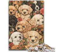 Puzzle 1000 pièces pour Adultes et Adolescents Puppy World Jeu Stimulant et Jeu en Famille Une œuvre d'art pour Les 14 Ans 50x75cm