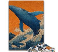 Puzzle 1000 pièces pour Adultes et Adolescents Puzzle 1000 pièces Baleine mystérieuse, Cadeau d'anniversaire, décoration Murale pour Les 14 Ans et Plus (26x38cm)