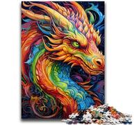 Puzzle 1000 pièces pour Adultes et Adolescents Puzzle 1000 pièces Dragon psychédélique Jeu Stimulant, idéal comme Cadeau pour Toute la Famille (75x50cm)
