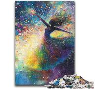 Puzzle 1000 pièces pour Adultes et Adolescents Puzzle Ballerine Fantaisie, Décoration Murale Artistique et Idée Cadeau d'anniversaire pour Amis, Bureau à Domicile (75x50cm)