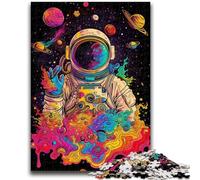 Puzzle 1000 pièces pour Adultes et Adolescents, Puzzle d'astronautes galactiques pour Adolescents, Jeu Familial Anti-Stress, défi Difficile, adapté aux Couples (75x50cm)