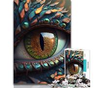 Puzzle 1000 pièces pour Adultes et Adolescents Puzzle Deluxe Dragon Eye, idéal comme Cadeau pour Toute la Famille Convient aux Enfants de 14 Ans et Plus (Taille 38x26cm)