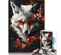 Puzzle 1000 pièces pour Adultes et Adolescents Puzzle Dieu des Renards pour Adultes, Un défi Difficile à Offrir à Toute la Famille (Taille 38x26cm)