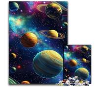 Puzzle 1000 pièces pour Adultes et Adolescents, Puzzle en Bois Univers Galaxie, Jeux Amusants, idéal comme Cadeau pour Toute la Famille, à partir de 14 Ans, 50x75cm
