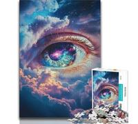 Puzzle 1000 pièces pour Adultes et Adolescents Puzzle Eye of The Universe pour Adolescents Jeu de Quiz décoration Murale Cadeaux d'anniversaire et de Noël Uniques 38x26cm