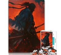 Puzzle 1000 pièces pour Adultes et Adolescents Puzzle Fantasy Ninja Warrior 1000 pièces, Jeux Amusants en Famille, idéal comme Cadeau pour Toute la Famille (Taille 38x26cm)