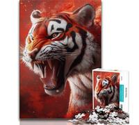 Puzzle 1000 pièces pour Adultes et Adolescents Puzzle Fantasy Tiger 1000 pièces, Jeu éducatif pour Anniversaire et Noël à partir de 14 Ans (Taille 75x50cm)