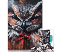 Puzzle 1000 pièces pour Adultes et Adolescents Puzzle Hibou mystérieux, idéal comme Cadeau pour Toute la Famille Convient aux Enfants de 14 Ans et Plus (Taille 38x26cm)