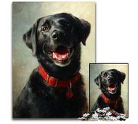 Puzzle 1000 pièces pour Adultes et Adolescents, Puzzle Labrador Heureux, Jeux Amusants, idéal comme Cadeau pour Toute la Famille, à partir de 14 Ans, 50x75cm