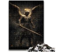 Puzzle 1000 pièces pour Adultes et Adolescents Puzzles Ange Guerrier Chevalier pour Adolescents Un Jeu Stimulant, idéal comme Cadeau pour Toute la Famille (75x50cm)