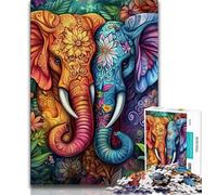 Puzzle 1000 pièces pour Adultes et Adolescents Puzzles Animaux fantastiques et éléphants pour Adultes pour Toute la Famille (Taille 38x26cm)