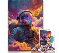 Puzzle 1000 pièces pour Adultes et Adolescents Puzzles d'astronautes pour Adultes Relax Games est Un pour Toute la Famille (Taille 75x50cm)
