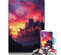 Puzzle 1000 pièces pour Adultes et Adolescents Puzzles de châteaux médiévaux pour Adolescents Jeux Amusants Chaque pièce est Unique Jeu Familial Stimulant et Amusant (Taille 38x26cm)