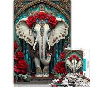 Puzzle 1000 pièces pour Adultes et Adolescents Puzzles éléphants fantastiques pour Adultes, Cadeaux d'anniversaire Uniques pour Les Enfants de 14 Ans et Plus (Taille 38x26cm)