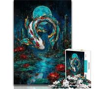 Puzzle 1000 pièces pour Adultes et Adolescents Puzzles éléphants mystérieux pour Adolescents, Jeu éducatif, défi, Cadeau d'anniversaire, décoration Murale (Taille 75x50cm)