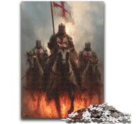 Puzzle 1000 pièces pour Adultes et Adolescents, Puzzles Fantasy Knight pour Adolescents, Jeu de Quiz, décoration Murale, Cadeaux d'anniversaire et de Noël Uniques (26x38cm)