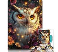 Puzzle 1000 pièces pour Adultes et Adolescents Puzzles hiboux pour Adolescents Casse-tête - Cadeau d'anniversaire pour Homme 26x38cm