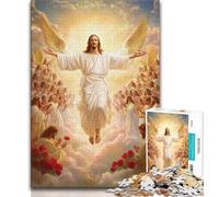 Puzzle 1000 pièces pour Adultes et Adolescents Puzzles Jésus pour Adultes, Jouets de Jeu Chaque pièce est Unique - Jeu Familial Stimulant et Amusant (Taille 38x26cm)