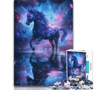 Puzzle 1000 pièces pour Adultes et Adolescents Puzzles Licorne de l'univers pour Adultes, Cadeaux d'anniversaire Uniques pour Les Enfants de 14 Ans et Plus (Taille 75x50cm)