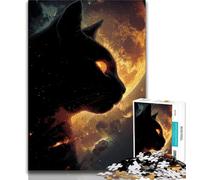 Puzzle 1000 pièces pour Adultes et Adolescents Puzzles Nébuleuse du Chat Noir pour Adultes, Cadeaux d'anniversaire Uniques pour Les Enfants de 14 Ans et Plus (Taille 38x26cm)
