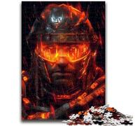 Puzzle 1000 pièces pour Adultes et Adolescents Puzzles Néon Guerriers pour Adultes, Jouet éducatif Anti-Stress Superbes Cadeaux et Jouets (38x26cm)