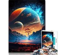 Puzzle 1000 pièces pour Adultes et Adolescents Puzzles New Earth Universe Cosmos pour Adultes Relax Games est Un pour Toute la Famille (Taille 38x26cm)