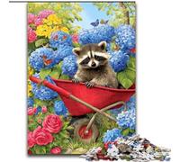 Puzzle 1000 pièces pour Adultes et Adolescents, Raton Laveur de Ferme, Jouet éducatif idéal comme Cadeau pour Toute la Famille (Taille 50x75cm)