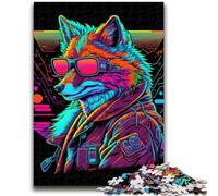 Puzzle 1000 pièces pour Adultes et Adolescents Red Fox Bangers Gangster Jouet éducatif Anti-Stress Cadeaux du Père Noël Secret pour Les 14 Ans 26x38cm
