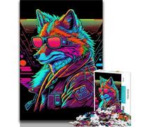 Puzzle 1000 pièces pour Adultes et Adolescents Red Fox Bangers Gangster Puzzles pour Adolescents Cadeau d'anniversaire Cadeaux Art Mural pour Les 14 Ans et Plus 38x26cm