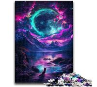 Puzzle 1000 pièces pour Adultes et Adolescents Renard sous la planète, Cadeau Amusant et activité pour la Maison, Jouet pour Les Jours de Pluie (50x75cm)