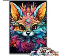 Puzzle 1000 pièces pour Adultes et Adolescents, Renards Animaux, Jeu Stimulant et Jeu Familial avec des pièces entièrement emboîtables de Formes aléatoires 50x75cm