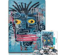 Puzzle 1000 pièces pour Adultes et Adolescents Robot Style Basquiat 1000 pièces pour Adultes, Jeu Familial éducatif adapté à la décoration de Bureau (Taille 38x26cm)