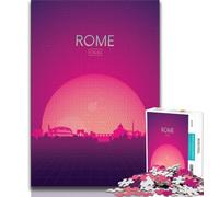 Puzzle 1000 pièces pour Adultes et Adolescents Rome, Italie, Anti-Stress, Vacances à la Maison, Passe-Temps, Amour Entre Couples (38x26cm)