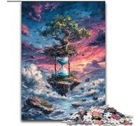 Puzzle 1000 pièces pour Adultes et Adolescents Sablier mystérieux, Jeu Familial Anti-Stress, défi Difficile, renforce l'amour Entre Couples (Taille 50x75cm)