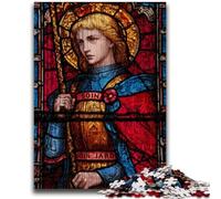 Puzzle 1000 pièces pour Adultes et Adolescents Saint A Vitrail pour 14+ Difficile à compléter mais Amusant et Humoristique Cadeau d'anniversaire 50x75cm