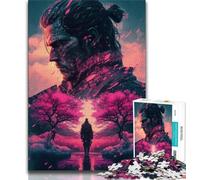 Puzzle 1000 pièces pour Adultes et Adolescents Sakura Warrior 1000 pièces pour Adultes, Cadeaux Secret Santa pour Les 14 Ans et Plus (Taille 75x50cm)
