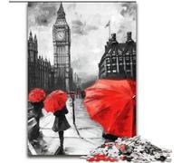 Puzzle 1000 pièces pour Adultes et Adolescents, scène de Rue de Londres, idéal comme Cadeau pour Toute la Famille (Taille 50x75cm)