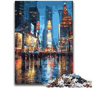 Puzzle 1000 pièces pour Adultes et Adolescents, scènes de Rue de New York, pour Jeux en Famille et Cadeaux d'anniversaire 38x26cm