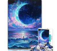 Puzzle 1000 pièces pour Adultes et Adolescents scènes Nocturnes Cadeau d'anniversaire décoration Murale pour Adolescents de 14 Ans et Plus 38x26cm